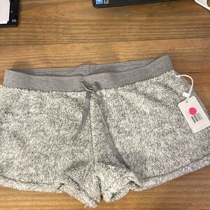 NWT PJ Salvage Pajama Shorts Women’s Large Heather Grey Drawstring